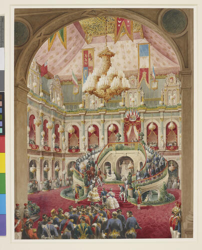 Central Courtyard with the Staircase of Honour at the Hôtel de Ville, 23 August 1855