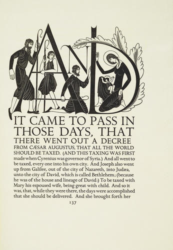 The Four Gospels of the Lord Jesus Christ, according to the Authorized version of King James I ; illustrated by Eric Gill The Four Gospels of the Lord Jesus Christ, according to the Authorized version of King James I ; illustrated by Eric Gill