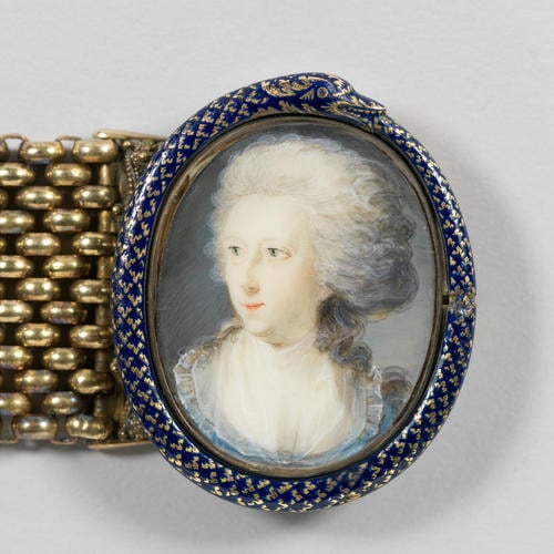 Bracelet with miniature of Caroline Felicitas (1734-1810), Princess of Nassau-Usingen