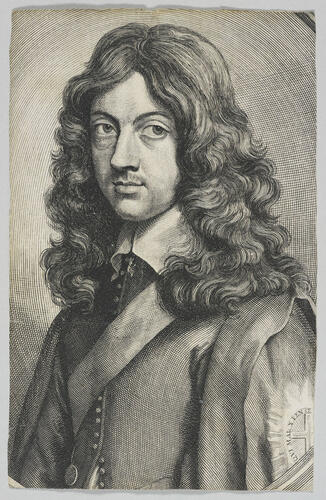 Master: The Papers which passed at New-Castle betwixt His Sacred Majestie and Mr. Alex. Henderson, concerning the change of Church-government. Eikon basilike : the pourtraicture of His Sacred Majestie in his solitudes and sufferings . . . . A Perfect copie of prayers used by His Majesty in the time of his sufferings, delivered to Doctor Juxon, Bishop of London, immediately before his death : also a copie of a letter from the Prince.
Item: Print of Charles II with an inscription in his own hand on reverse Master: The Papers which passed at New-Castle betwixt His Sacred Majestie and Mr. Alex. Henderson, concerning the change of Church-government. Eikon basilike : the pourtraicture of His Sacred Majestie in his solitudes and sufferings . . . . A Perfect copie of prayers used by His Majesty in the time of his sufferings, delivered to Doctor Juxon, Bishop of London, immediately before his death : also a copie of a letter from the Prince.
Item: Print of Charles II with an inscription in his own hand on reverse