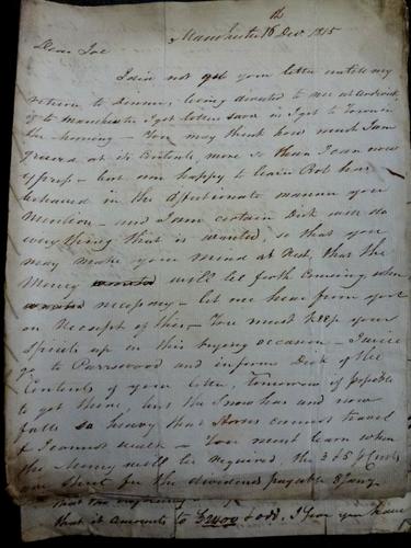 [Bundle of letters by the Farington family]