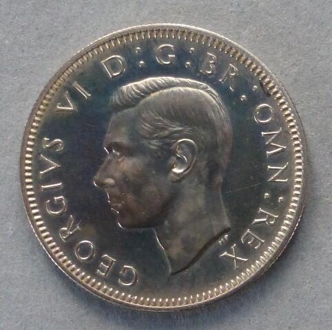 George VI Proof shilling (Scots type) George VI Proof shilling (Scots type)