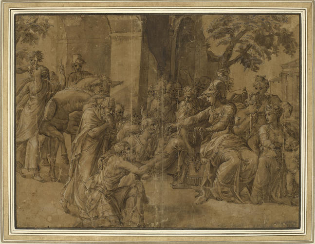 An unidentified allegorical or mythological subject An unidentified allegorical or mythological subject