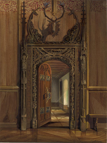 The Veste Coburg: the door of the Rose Room The Veste Coburg: the door of the Rose Room