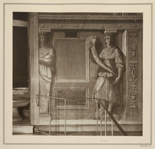 Master: Set of photographs of fictive herms and caryatids in the Stanza di Eliodoro
Item: Portion of the dado decoration in the Stanza di Eliodoro