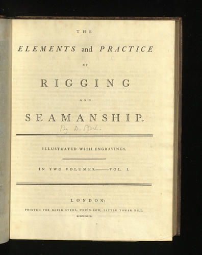 The elements and practice of rigging and seamanship ; v. 1 The elements and practice of rigging and seamanship ; v. 1