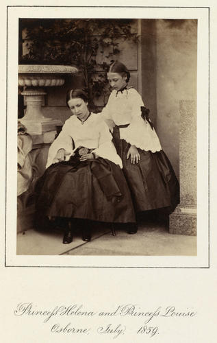 Princess Helena (1846-1923) and Princess Louise, later Duchess of Argyll (1848-1939)