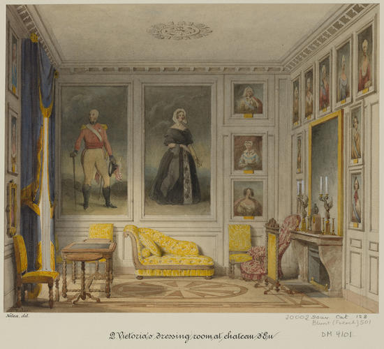 Royal visit to Louis-Philippe: Queen Victoria's dressing-room at the Chateau d'Eu