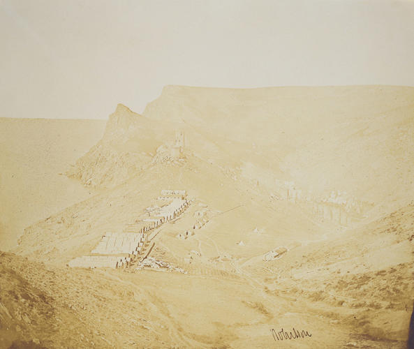 Balaclava, with the Hospital Huts. [Crimean War photographs by Robertson]