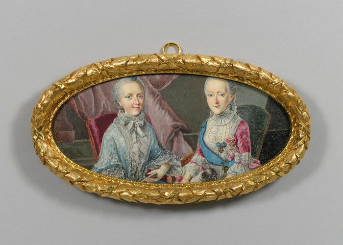 Juliana Maria, Queen of Denmark (1729-1796) & Theresa Natalia of Brunswick-Wolfenbüttel (1728-1778)