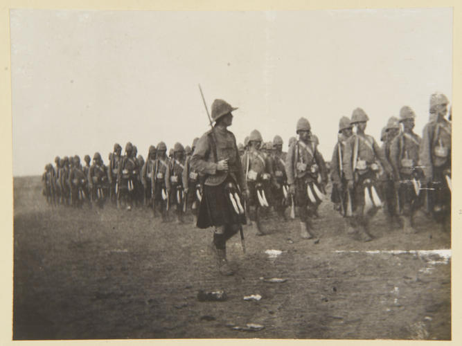 Leaving Wad Hamed: Captain McLean and G Company [Khartoum 1898]