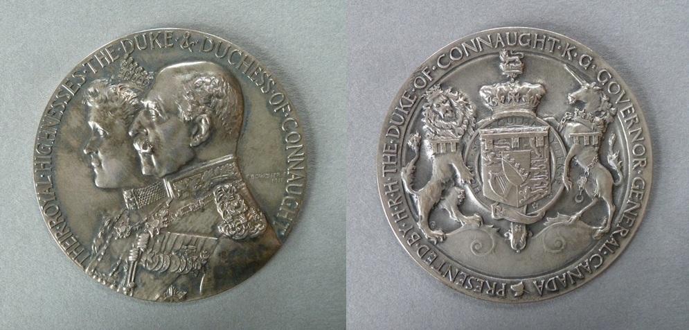 Presentation medal of the Duke of Connaught, Governor General of Canada, 1911