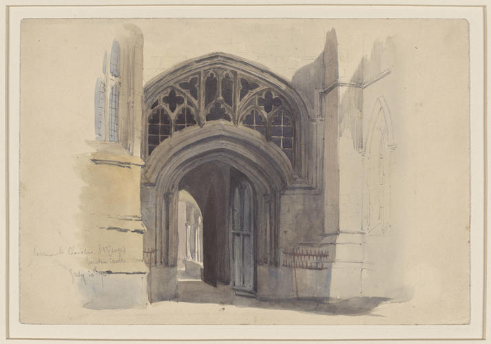 Windsor Castle: entrance to the cloisters of St George's Chapel