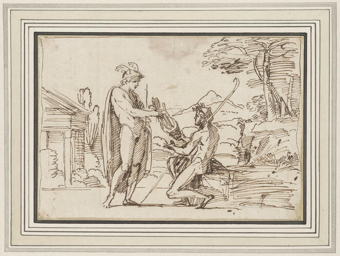 Apollo receiving the lyre from Mercury