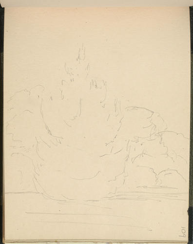 Master: SKETCHES FROM NATURE V. R. 1855 TO 1860
Item: Trees at Osborne