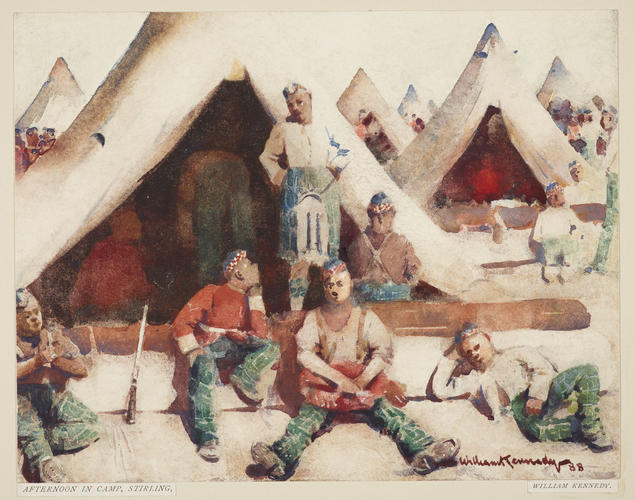 Afternoon in camp at Stirling Afternoon in camp at Stirling