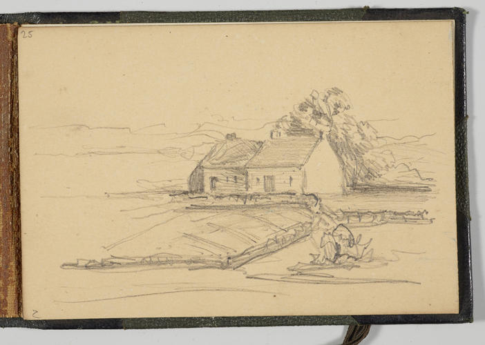 Master: Sketchbook of Princess Louise Balmoral 30 September 1865
Item: View of a house