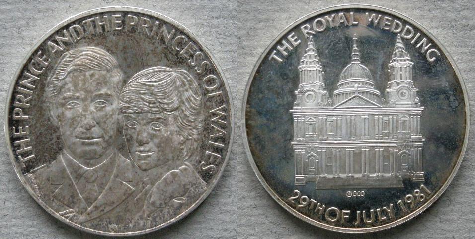 Austria. Medal commemorating the marriage of the Prince of Wales and Lady Diana Spencer Austria. Medal commemorating the marriage of the Prince of Wales and Lady Diana Spencer