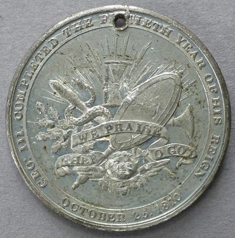 Medal commemorating the Golden Jubilee of the reign of King George III