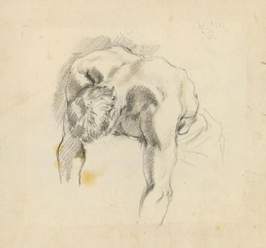 A study for a male figure A study for a male figure