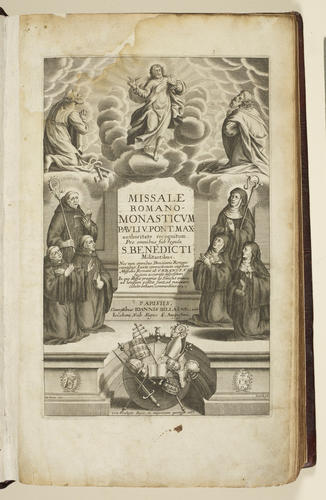 Missale Romano-monasticum Pauli V Pont. Max. authoritate recognitum, pro omnibus sub regula S. Benedicti militantibus . . 