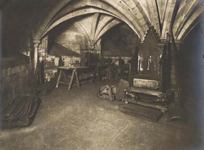 The Coronation Chair in a place of safety The Coronation Chair in a place of safety