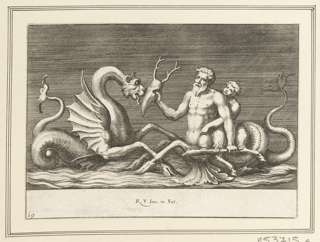 Master: The stucchi of the Raphael Loggia
Item: A Triton, a sea monster and a satyr