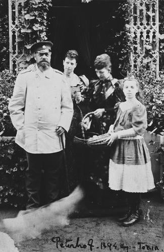 Alexander III, Emperor of Russia, Maria Feodorovna, Empress of Russia, Queen Alexandra and Grand Duchess Olga Alexandrovna