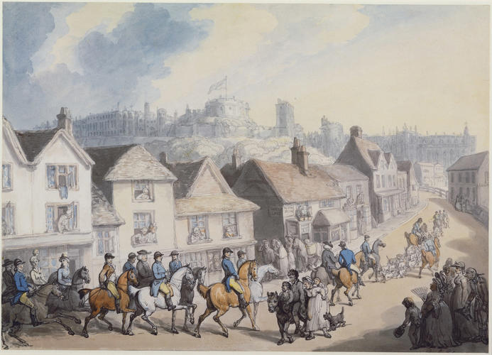 King George III returning from hunting through Eton