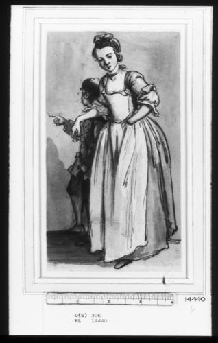 A girl and boy, standing