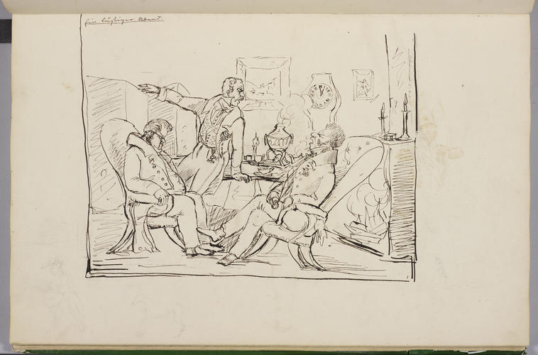 Master: Albert.
Item: A male figure & a domestic scene