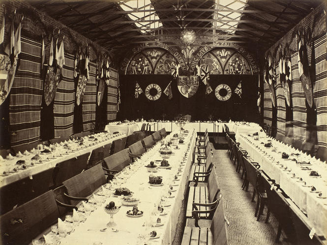 Banquet in the Railway Station, Wazirabad, Punjab State