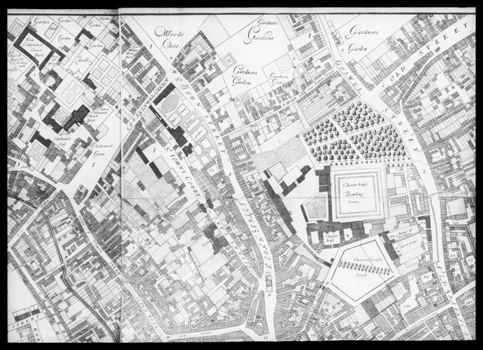 London. Ogilby & Morgan's large map: 15 plates from the main series. See Pennington p. 171-3 [805289-805302]