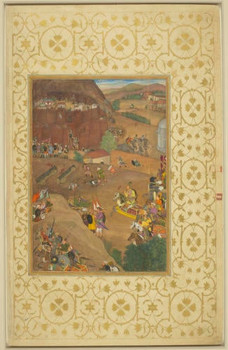 Master: Padshahnamah پادشاهنامه (The Book of Emperors)
Item: Azam Khan captures Fort Dharur (January 1631) Master: Padshahnamah پادشاهنامه (The Book of Emperors)
Item: Azam Khan captures Fort Dharur (January 1631)