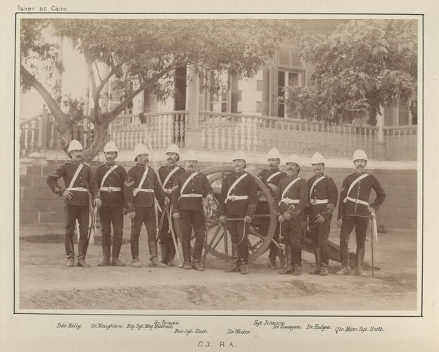Soldiers from the Royal Artillery who served in the Anglo-Egyptian War