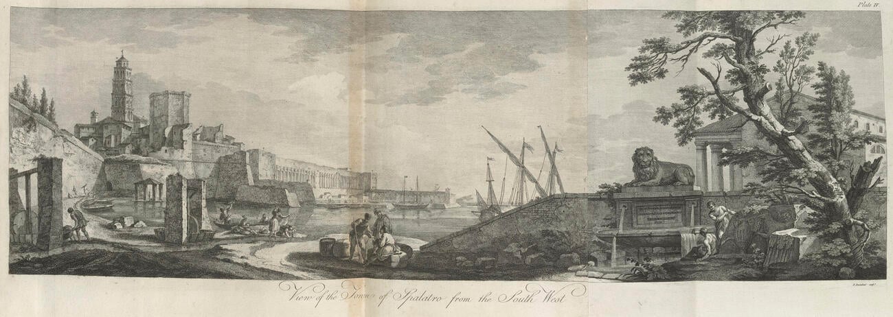Ruins of the Palace of the Emperor Diocletian at Spalatro in Dalmatia / by R. Adam Ruins of the Palace of the Emperor Diocletian at Spalatro in Dalmatia / by R. Adam