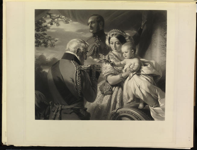 [Queen Victoria, Prince Albert, the Duke of Wellington and Prince Arthur as an Infant]