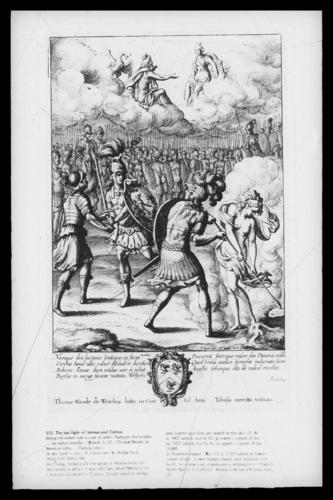The last fight of Aeneas and Turnus The last fight of Aeneas and Turnus