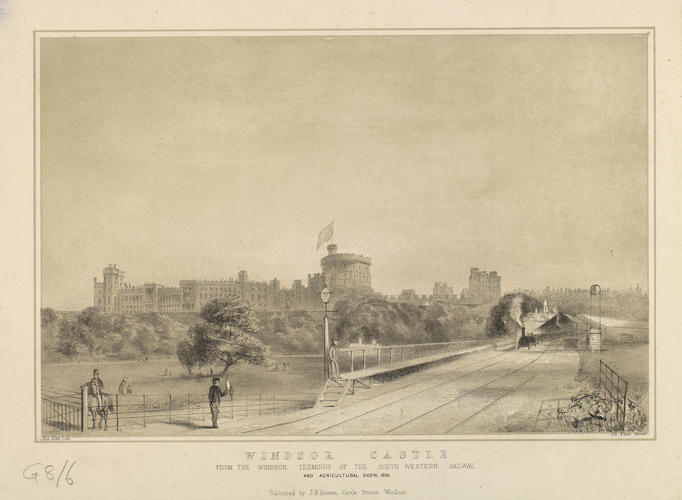 Windsor Castle from the Windsor Terminus of the S. W. Railway Windsor Castle from the Windsor Terminus of the S. W. Railway