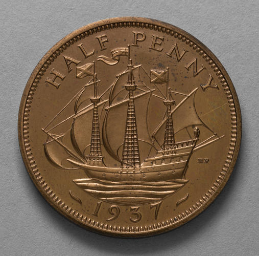 Edward VIII pattern halfpenny