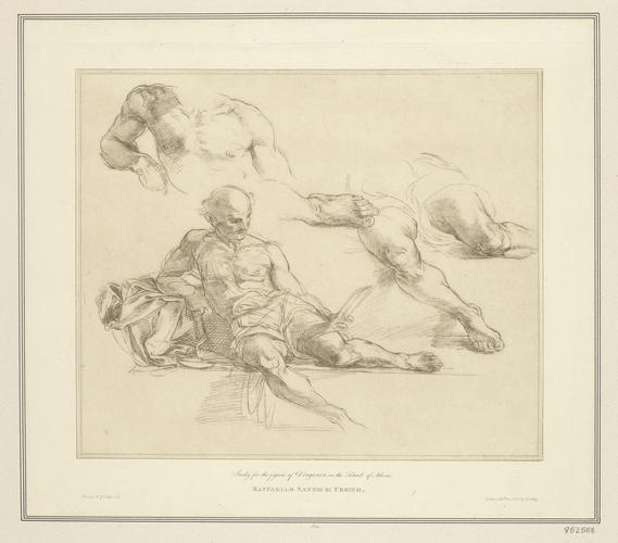 Study for the figure of Diogenes in 'The School of Athens'