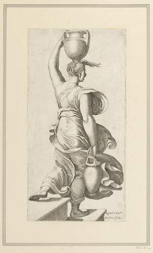 A woman carrying two water-jars