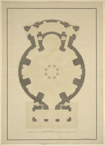 [Circular Church, Ariccia, plan]