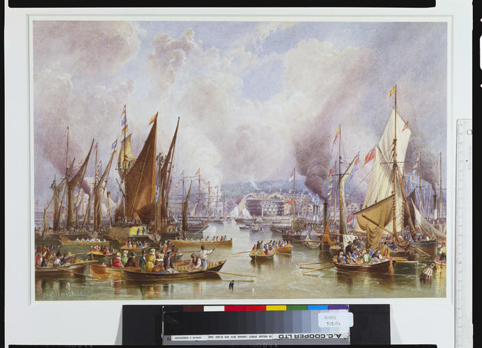 Launching of the Royal Albert, 13 May 1854
