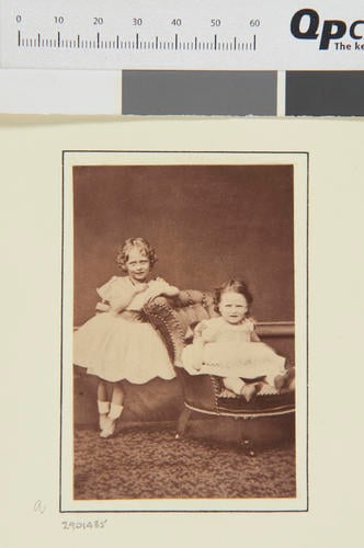 Princess Victoria and Princess Elizabeth of Hesse, 1866 [in Portraits of Royal Children Vol. 10	1866-67]