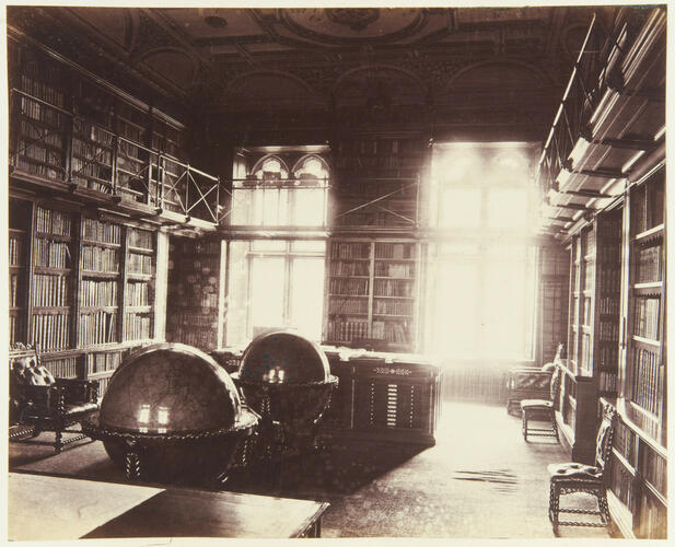 The Library. Eastern Division. Anno 1880. Formerly Queen's Bed Chamber - see next Photo