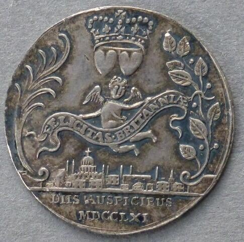 Medal commemorating the Marriage of King George III and Princess Charlotte, 1761