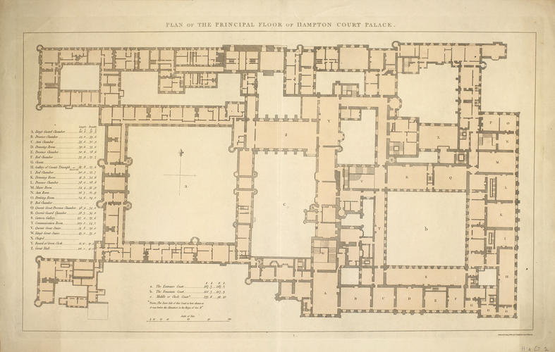 Plan of the principal floor of the palace Plan of the principal floor of the palace