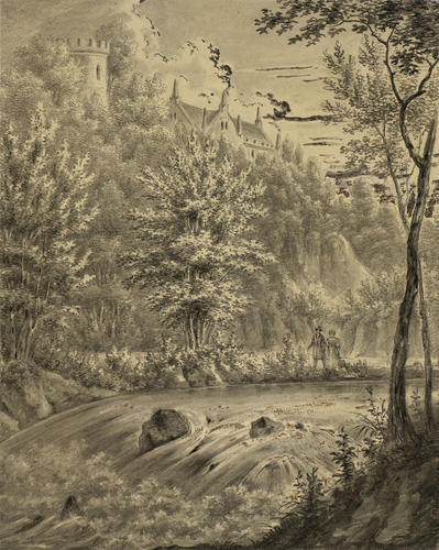 The Rosenau: river below the house