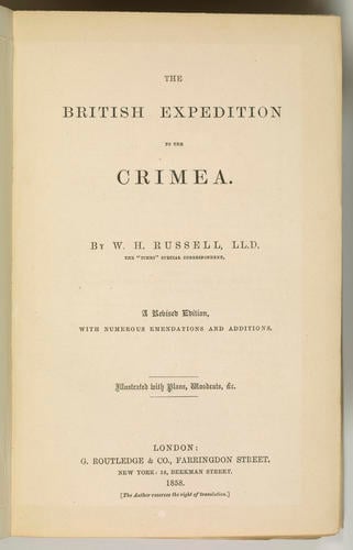 The British expedition to the Crimea / W. H. Russell